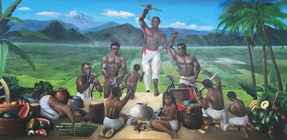 Painting at Museo Regional de Palmillas, Yanga Veracruz.